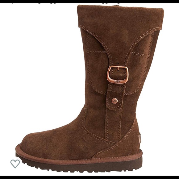 Espresso Big Girls Cargo Uggs With Pocket Size 4 - Picture 2 of 8